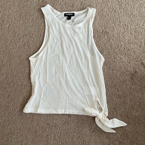 Express White Tie Side Tank Size X Small - Picture 5 of 8